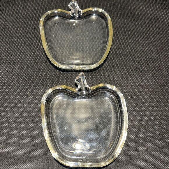 Elegant Glass Apple-Shaped Dishes - Picture 1 of 8
